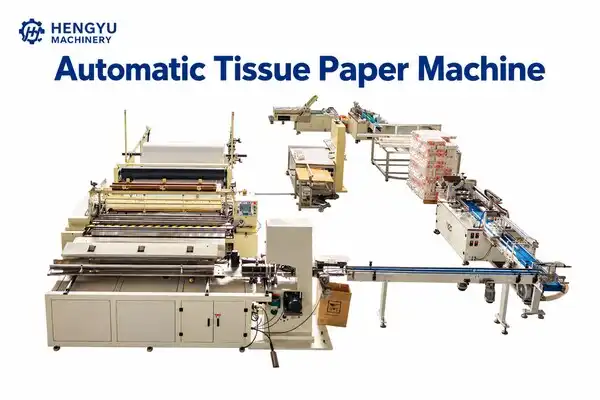 How does an automatic tissue paper machine improve production efficiency?